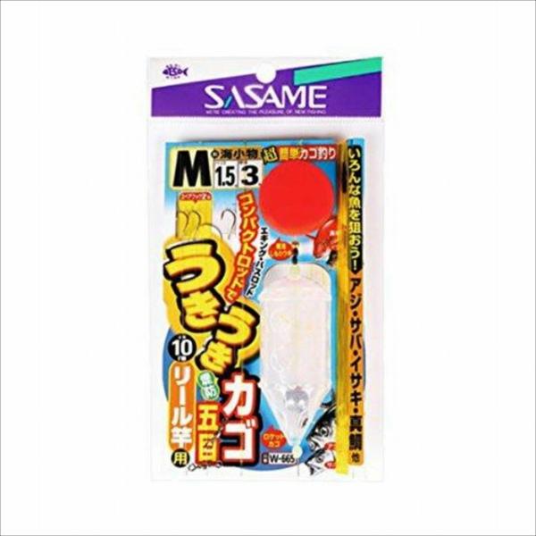 ササメ w-665うきうき堤防カゴ五目リールM ささめ 釣り人応援セール