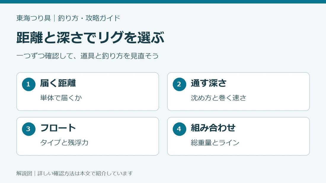 ジグヘッドとフロートリグの使い分け｜届く距離と通す深さから選ぶ