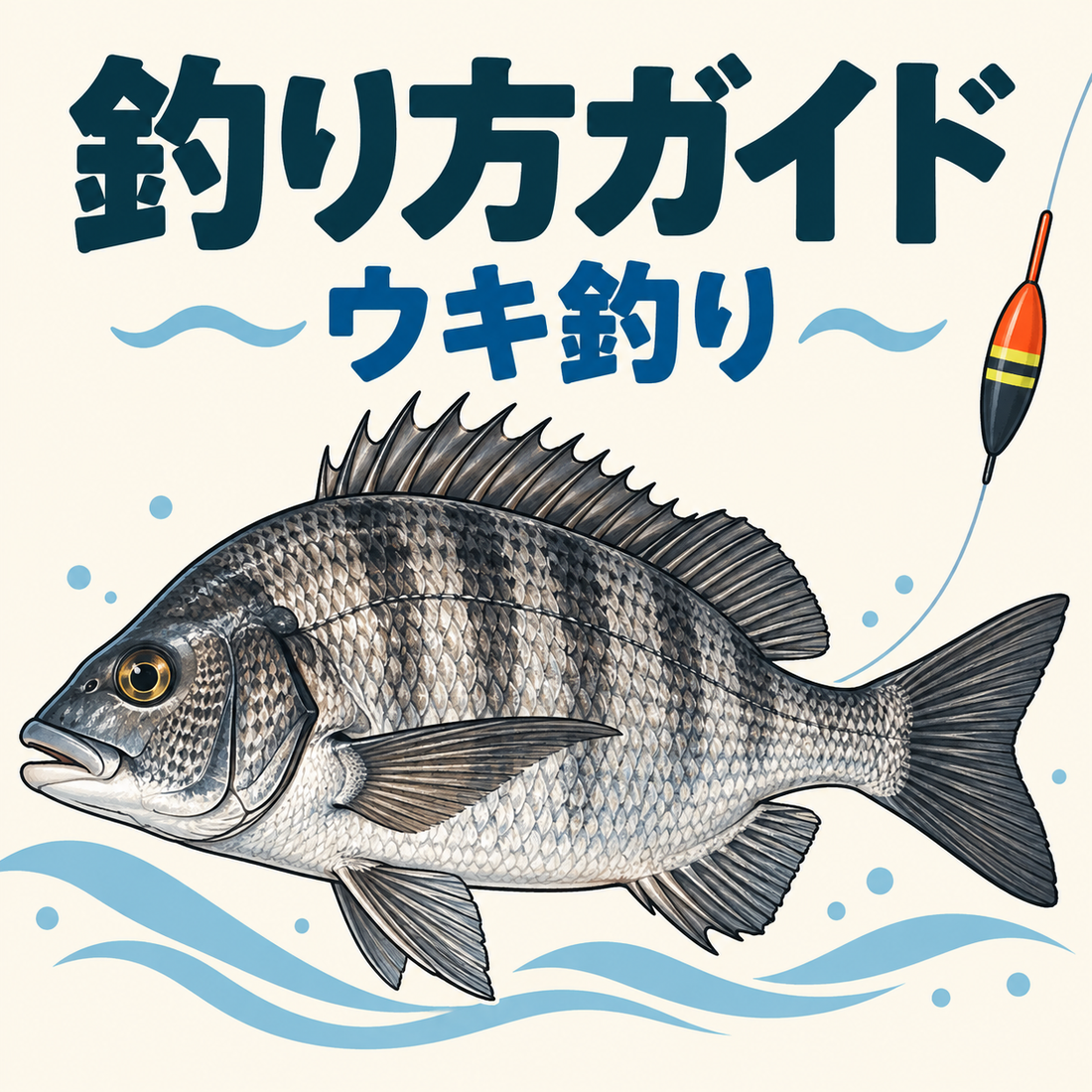 ウキ釣りの釣り方ガイド：クロダイ