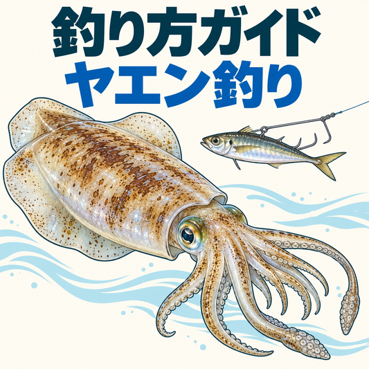 ヤエン釣りの釣り方ガイド：bigfin reef squid アオリイカ, broad oval mantle translucent cream brown spots broad lateral fins eight arms two tentacles