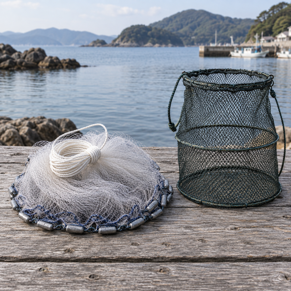 専用 レジャー 魚とり網（漁具）