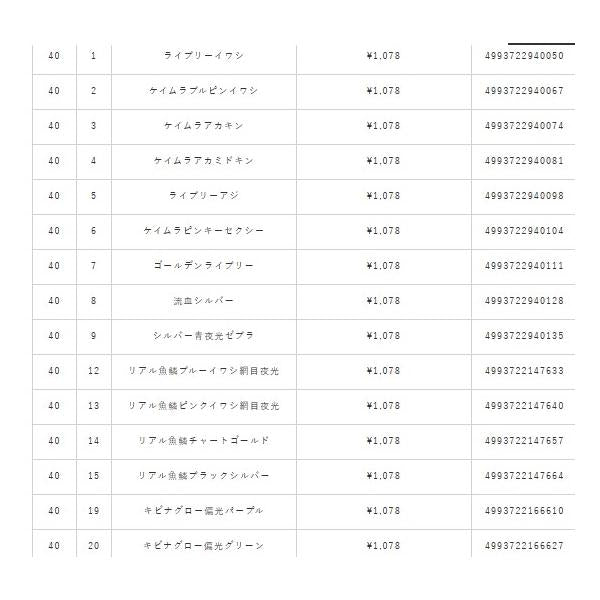 ジャックアイ マキマキ 40g ハヤブサ