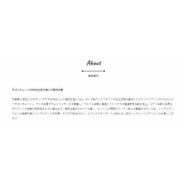 メタルエフェクト サゴシチューン 40g ジャクソン 釣り人応援セール