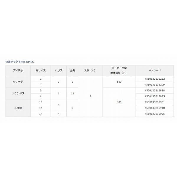 快適アマダイ仕掛 KP SS ダイワ