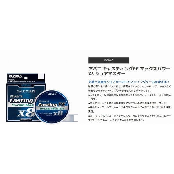 バリバス PEマックスパワーX8ショアマスター200m VARIVAS 継続SALE