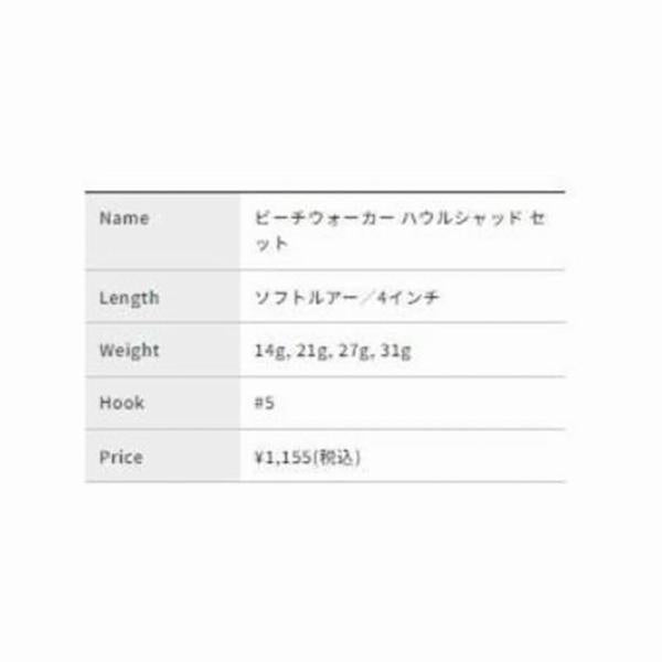 ビーチウォーカー ハウルセット 14g DUO 秋の大感謝祭