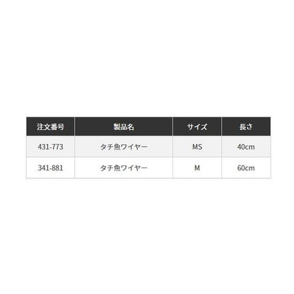 太刀魚ワイヤー  ヤマリア