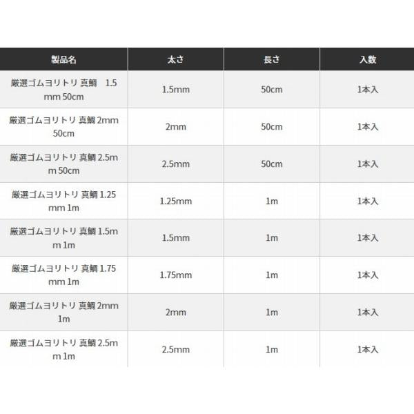 厳選ゴムヨリトリ 真鯛 1m ヤマリア 秋の大感謝祭