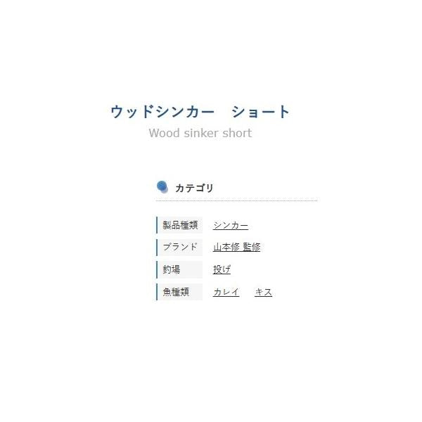 ウッドシンカーショート フジワラ