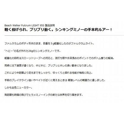 ビーチウォーカーファルクラムライト95 DUO限定セール 秋の大感謝祭