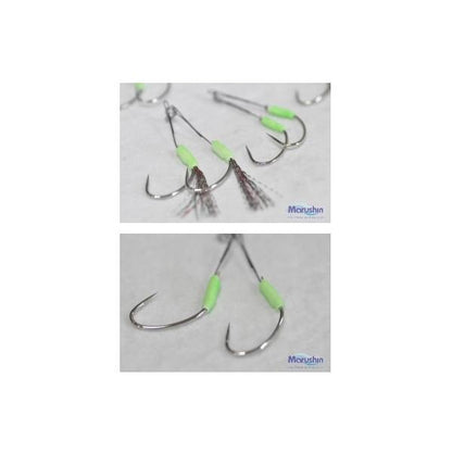サーベルアシストフック（ダブル）ティンセル付 マルシン