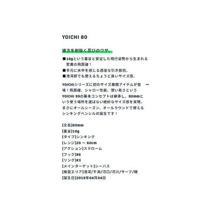 YOICHI 80 ima