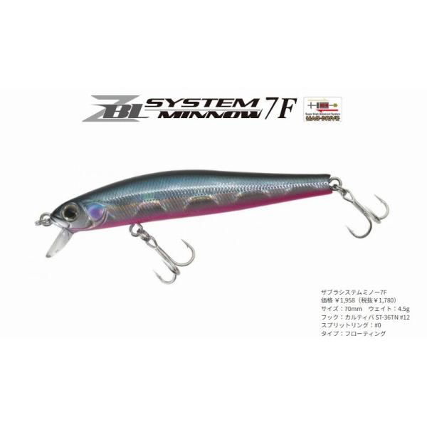 ZBL システムミノー7F ジップベイツ