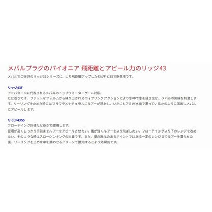 リッジ43F ジップベイツ 秋の大感謝祭