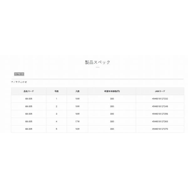 ナノチヌフカセ がまかつ 秋の大感謝祭