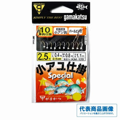 小鮎小アジ白金 10本 パールビーズ がまかつ 秋の大感謝祭