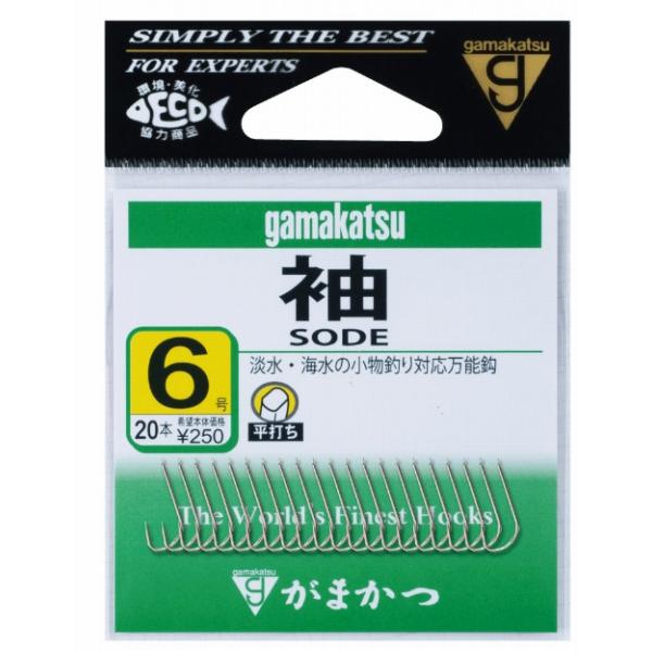 糸付袖 茶 がまかつ