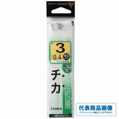 チカ鈎 白 がまかつ 継続SALE