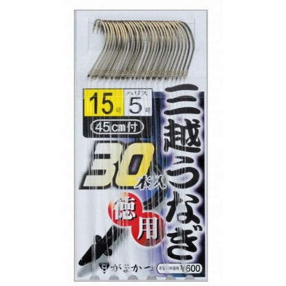 糸付 徳用 三越うなぎ 茶 がまかつ 継続SALE