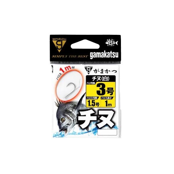 糸付 チヌ 1m 白 がまかつ限定セール 釣り人応援セール