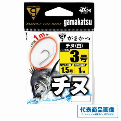糸付 チヌ 1m 白 がまかつ限定セール 釣り人応援セール