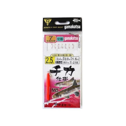 T218 チカ仕掛秋田狐赤金 7本 がまかつ限定セール 春の大感謝祭