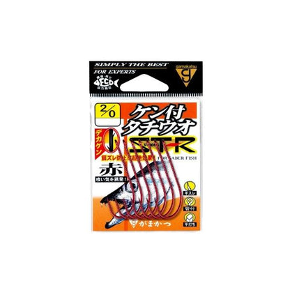 68557 バラ ケン付タチウオST-R 赤 がまかつ 釣り人応援セール