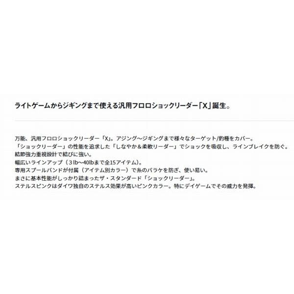 フロロショックリーダーX 20m ダイワ 釣り人応援セール