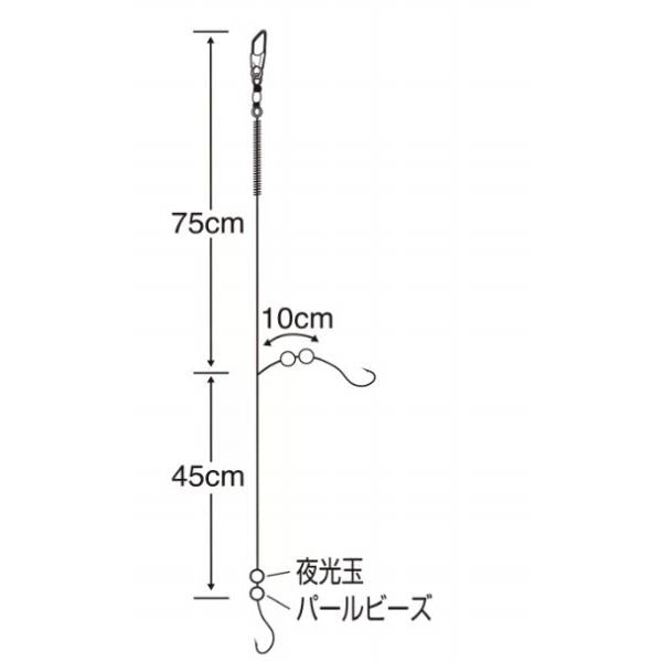 カレイ 2本バリ3セット K-551 ささめ
