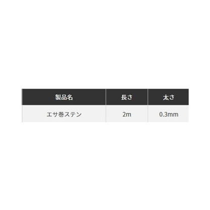 エサ巻ステン 2m ヤマリア