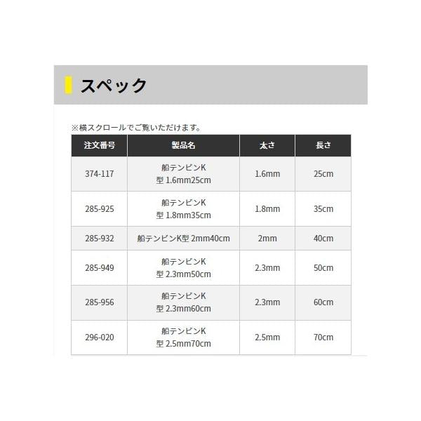 船テンビン K型 2.3mm60cm ヤマリア 釣り人応援セール