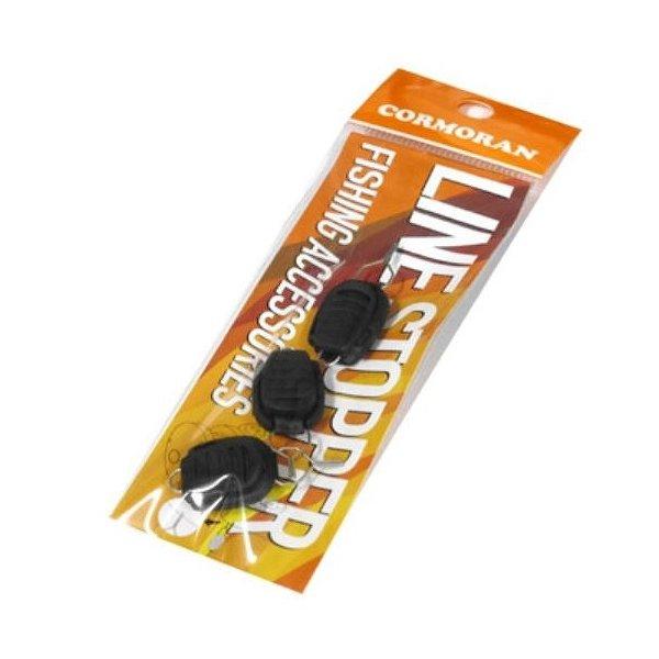 ラインストッパー ブラック 3ｐｃｓ. コーモラン 釣り人応援セール