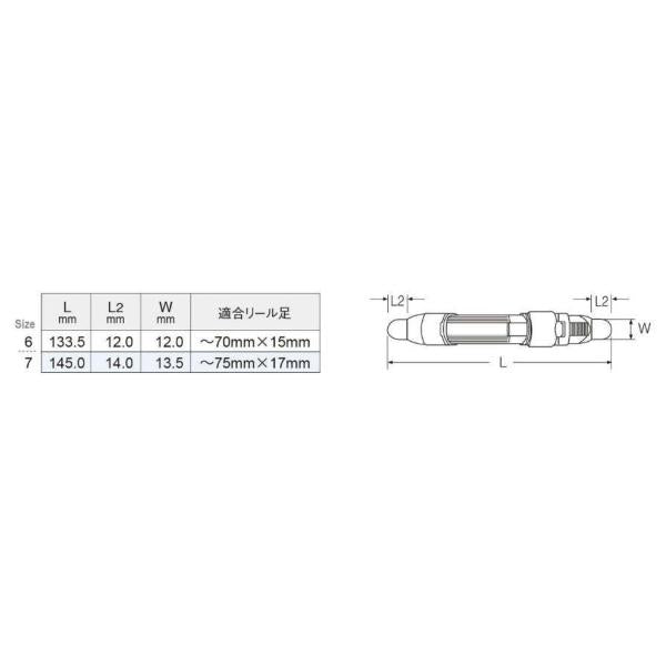 リールシート チタン Ｔ-ＮＳ7ＧL 富士工業