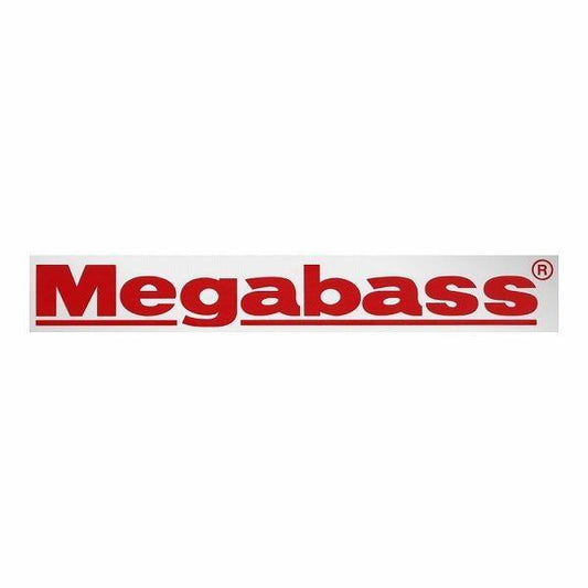 メガバス カッティングステッカー MEGABASS 40CMレッド メガバス 秋の大感謝祭