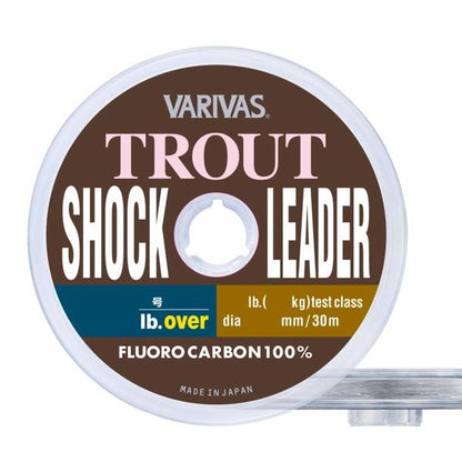 トラウトショックリーダーフロロカーボン30m ナチュラル 1.2号 VARIVAS
