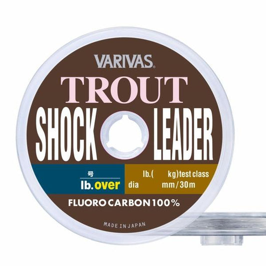 トラウトショックリーダーフロロカーボン30m ナチュラル 1.2号 VARIVAS