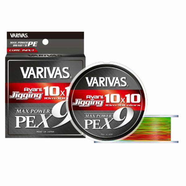 アバニ ジギング10×10 マックスパワーPE X9 300m3号 VARIVAS