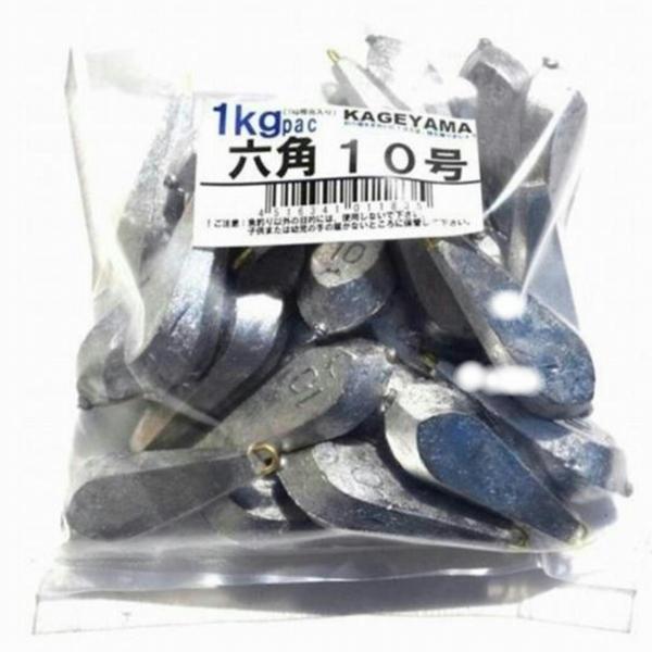 六角オモリ1K 10 影山