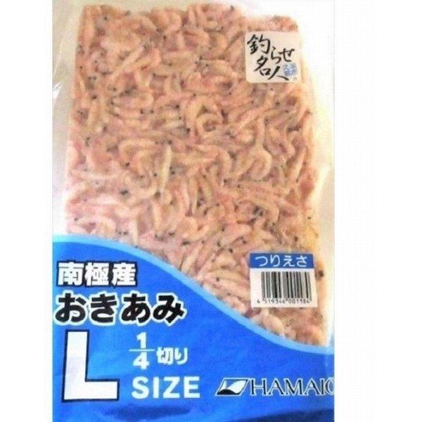 釣らせ名人南極産オキアミブロック LヤマハK 3キロ1/4 ハマイチ