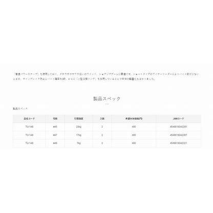 TU148 ワイヤーリーダーEx2(S) 20cm 49-0 がまかつ 釣り人応援セール