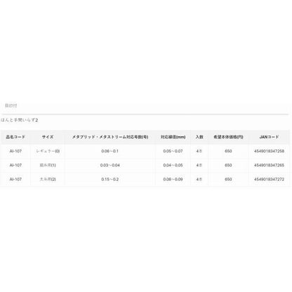 AI107 ほんと手間いらず 目印付 2 レギュラー がまかつ 秋の大感謝祭