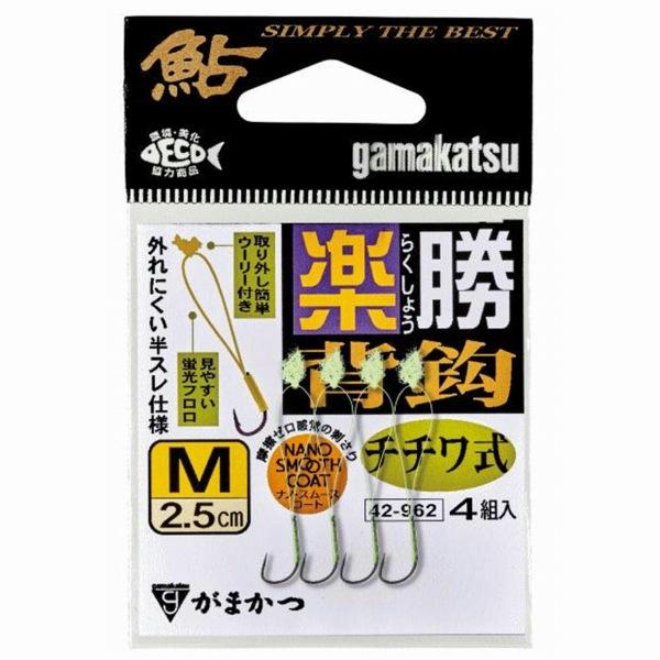 楽勝背鈎チチワ式(ナノ) M がまかつ