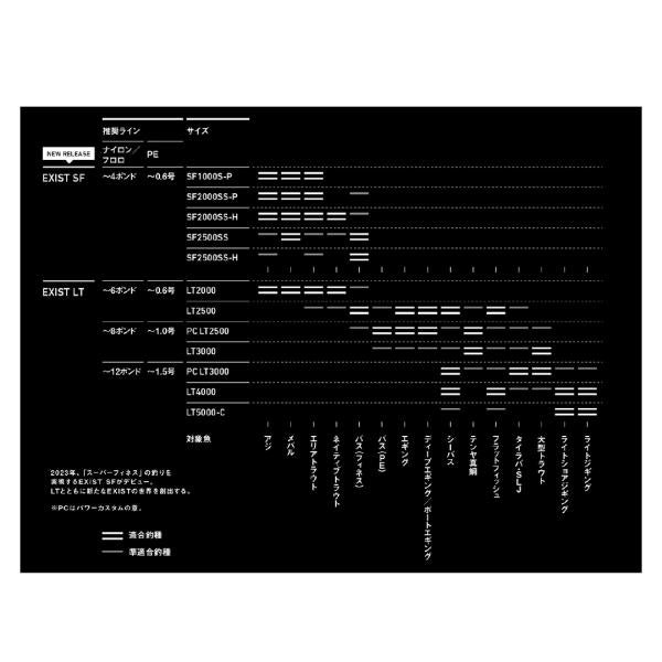 22EXIST イグジスト PC LT2500 ダイワ