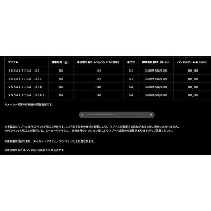 25SALTIGA 35 ダイワ
