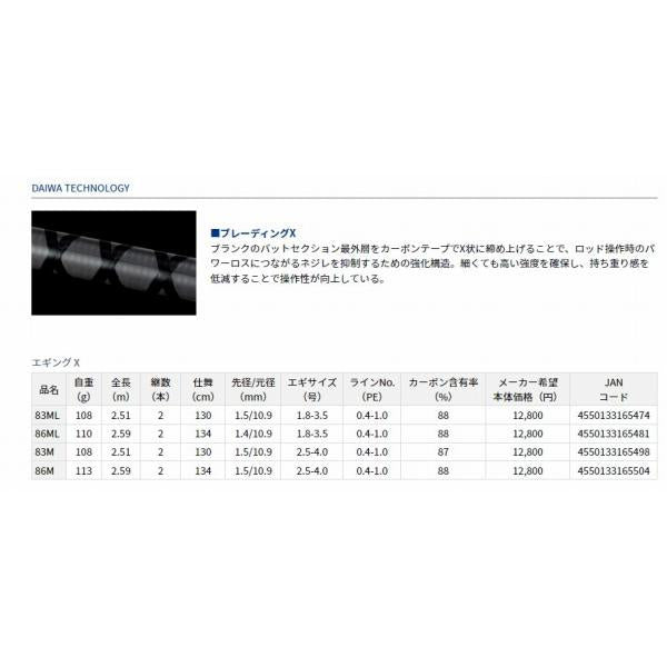 EGING X 83M ダイワ