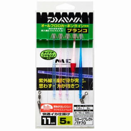 快適イカ仕掛ミラー11S RF SS 5本 フローティング赤白 ダイワ