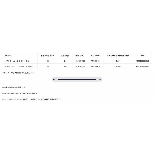 ソフトクール 2600 モカ ダイワ