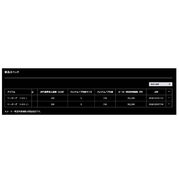 シーボーグ 100J ダイワ