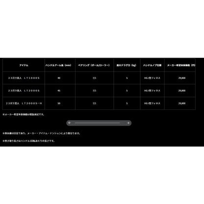 23月下美人 LT2000S ダイワ
