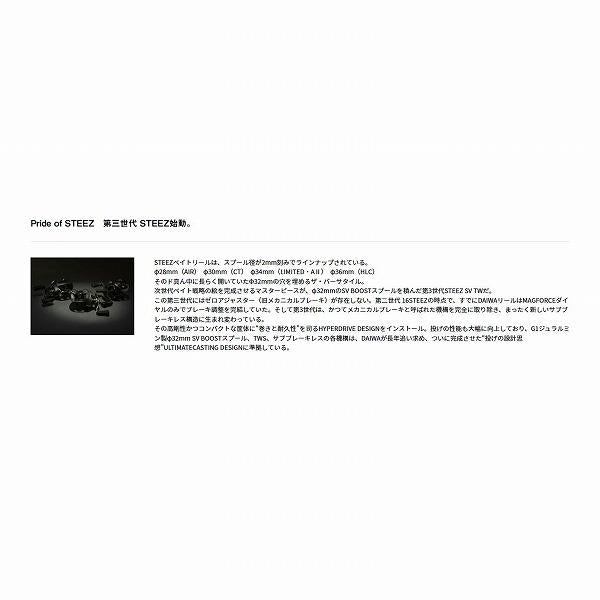 24スティーズ STEEＺ SV TW 100XHL ダイワ